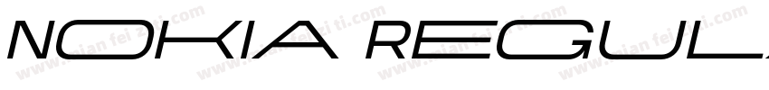 Nokia Regular字体转换